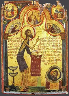 Loyalty Prints: Saint John the Forerunner with scenes from his life by Byzantine icon / Saint Catherine's Monastery