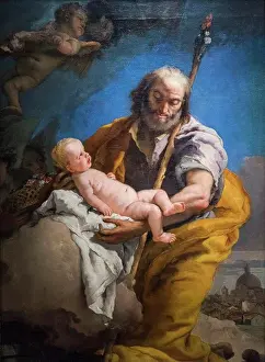 Angel Prints: Saint Joseph and the Christ Child; 1767-69; Oil on canvas Giovanni Battista Tiepolo; Italian; 1696-1770