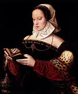 Sleeves Prints: Saint Mary Magdalen. Ambrosius Benson (c.1495-1550). Oil on panel. 77.5 x 64.8cm