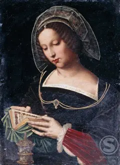 Religions Prints: Saint Mary Magdalene Reading Ambrosius Benson (ca)