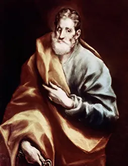 One Senior Man Only Prints: Saint Peter by El Greco, (1541-1614)