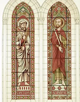 Stained Prints: Saint Peter & Saint Paul Stained Glass