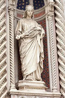 Out Door Prints: Saint Reparata statue at main entrance