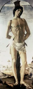 Bare Chest Prints: Saint Sebastian Sandro Botticelli (1444-1510 Italian)