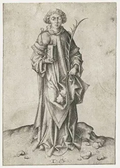 Fold Prints: Saint Stefanus.The Holy Stefanus