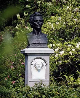 One Item Prints: Saint Stephen´s Green, Dublin, Co Dublin, Ireland, Sculpture of James Clarence Mangan