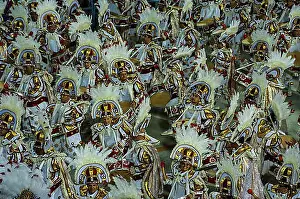 Night Picture Prints: Samba Parade, Rio Carnival, Rio de Janeiro, Brazil, South America