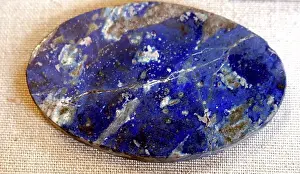 Mottled Prints: A sample of blue mottled stone with calcite. Dated 20th Century