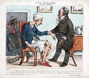 Physician Prints: Samuel Hahnemann (1755-1843) who was a German physician and the founder of Homeopathy