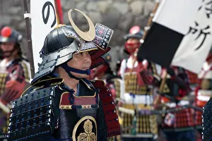Helmet Prints: Samurai in the Odawara Hojo Godai Festival held in May at Odawara Castle in Kanagawa