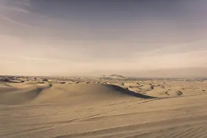 Oasis Prints: Sand dunes at Huacachina next to Ica in Peru