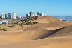 Architectural Prints: Sand dunes and residential high-rise buildings