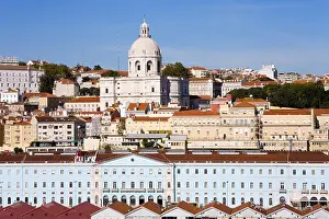 Catholic Prints: Santa Engracia Church & National Pantheon, Alfama District, Lisbon, Portugal, Europe