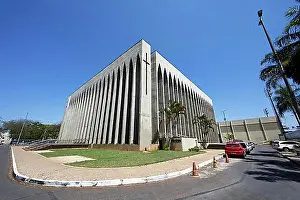Historic District Prints: Santuario Dom Bosco, Catholic Church, Brasilia, Distrito Federal, Brazil, South America