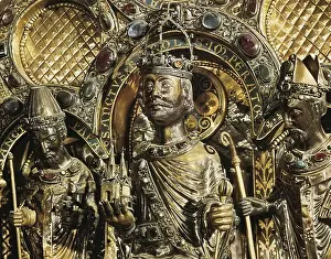 Middle Ages Prints: Sarcophagus of Charlemagne. 1165-1215