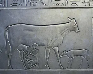 Sculpture In The Round Prints: Sarcophagus of Queen Kawit. 2040 BC