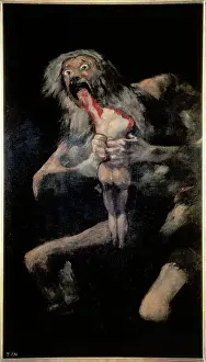 Killing Prints: Saturn Devouring One Of His Children Francisco Goya y Lucientes (1746-1828 Spanish) Museo del Prado