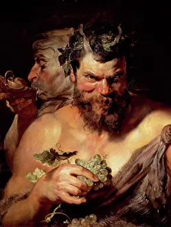 Mystery Prints: The Two Satyrs 17th C. Peter Paul Rubens (1577-1640/Flemish) Alte Pinakothek Museum