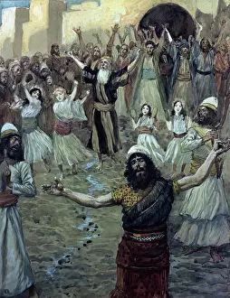 Saul Prophesies with the Prophets James Tissot (1836-1902/French) Watercolor on paper Jewish Museum, New York