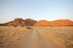 Evening Light Prints: Savannah landscape with rock formations