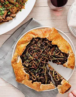Vegetables Prints: Savory Galette pie