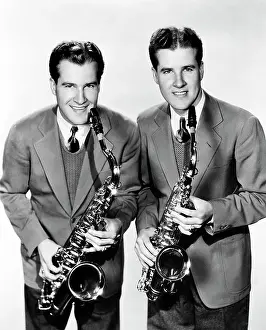 1937 Prints: Two Saxophonists from Fred Waring and his Pennsylvanians Orchestra