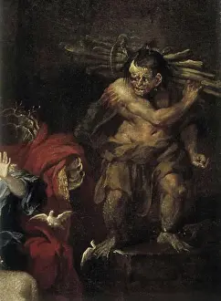 Full Length Prints: A Scene from Shakespeare's 'The Tempest' (detail of Caliban) ca