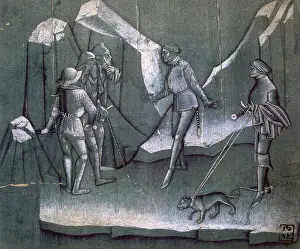 Knight Prints: Scene from a story of chivalry