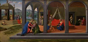 Arcade Prints: Scenes from Life of Saint John the Baptist by Francesco Granacci also known as Francesco di Andrea di Marco