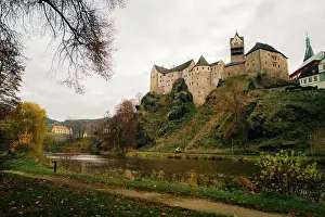 Bohemian Prints: Scenic view of Loket Castle, Loket, Czech Republic