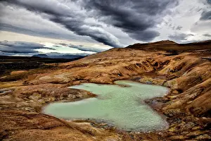 Crater Lake Prints: Scenic views at Krafla Volcano, Iceland