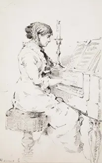 Finland Prints: Schjerfbeck, Helene, work, Sketch book
