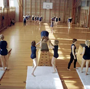 1960s Prints: School gymnastics in the 1960s