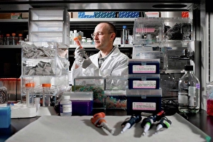 Only One Prints: Scientist experimenting in laboratory