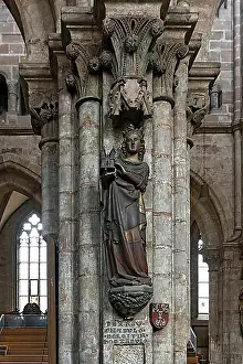 Benelux Prints: Sculpture of Cunegonde of Luxembourg