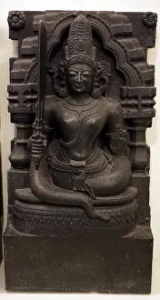 17th Prints: Sculpture of the Indian Ketu, with a serpent's tail