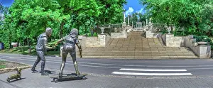 Skateboard Prints: Sculpture by the Valea Morilor Lake in Moldova