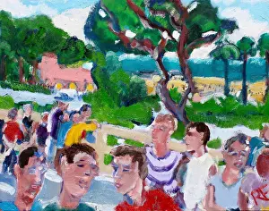 Paint Prints: By the Sea, 2018, Richard H. Fox (b.1960/American), Oil on Canvas