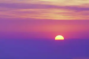 Sea at sunrise, Strait Of Juan De Fuca, Olympic National Park, Washington State, USA