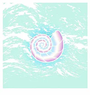Seashell Prints: Seashell in GreenLinda Braucht (20th C. American)Computer Graphics