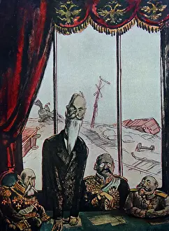 January Prints: Seated (centre) Alexander Fyodorovich Trepov (1862 - 1928)