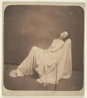 Virtue Prints: Seated Model, Partially Draped 1856-59 Nadar French This photograph traditionally has been associated with Scènes de la