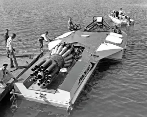 1960s Prints: Seattle, Washington: c. 1961. The Aqua-Jet on Lake Washington
