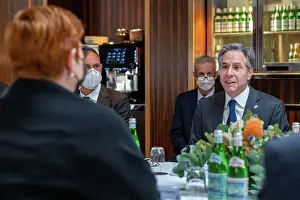 Australia Prints: Secretary of State Antony J. Blinken meets with Australian Foreign Minister Marise Payne in Melbourne