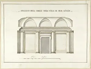 Pope Prints: Section of the Loggia in the Villa of Pope Julius III