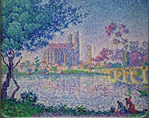 The Seine at Mantes, by Paul Signac