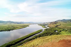 Hike Prints: Selenga River Valley from Sleeping Lion Mountain