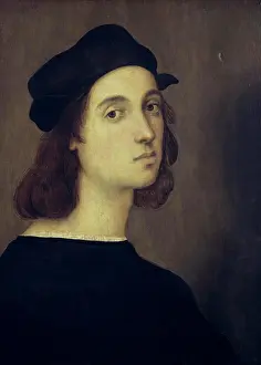 Serene People Prints: Self Portrait 1506 Raphael (1483-1520/Italian) Oil on wood panel Galleria degli Uffizi