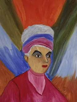 Shoulders Prints: Self-Portrait #2 1993 Anna Belle Lee Washington (1924-2000/American) Oil on Canvas Private Collection