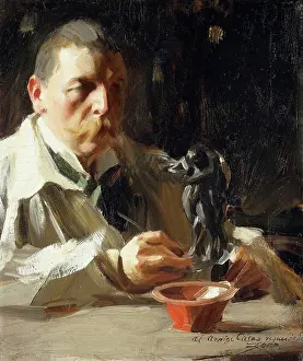 Mature Adult Prints: Self-portrait with Faun and Nymph